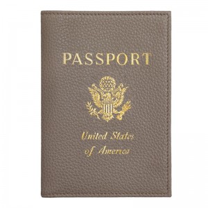 Akcesoria Męskie Longchamp Le FoulonnÉ Passport cover Leather Turtledove | PL7128RV