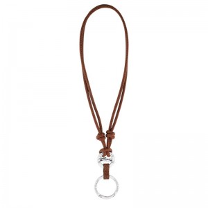 Breloczki Męskie Longchamp Épure Leather Brązowe | PL7266GS