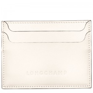 Etui na Karty Damskie Longchamp Le FoulonnÉ Leather Ecru | PL8533TC