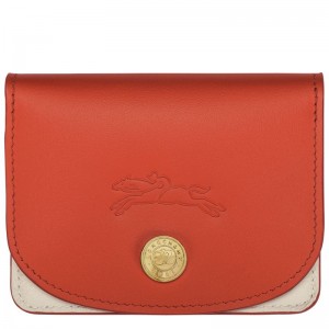 Etui na Karty Damskie Longchamp Le Pliage Xtra Leather Paprika | PL8532RV