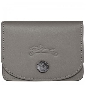 Etui na Karty Damskie Longchamp Le Pliage Xtra Leather Turtledove | PL8494KO