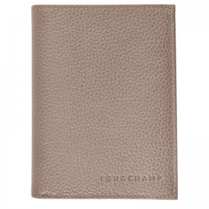 Portfele Damskie Longchamp Le FoulonnÉ Leather Turtledove | PL8560XY