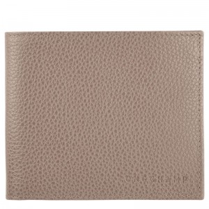 Portfele Damskie Longchamp Le FoulonnÉ Leather Turtledove | PL8559CT