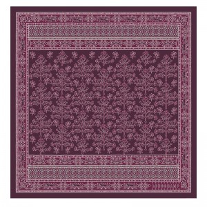Szaliki Damskie Longchamp Tree of Life Silk 50 OTHER Eggplant | PL8109RV